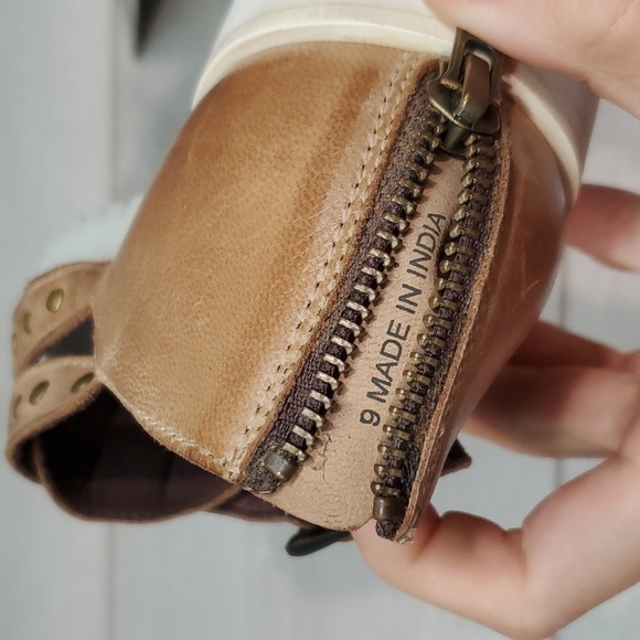 NWT Roan By Bed Stu Ibis Studded Ankle Leather Platform Boho Sandals Shoes - Picture 10 of 15